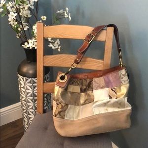 Coach patchwork bucket purse-Gently USED